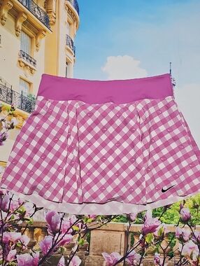 Nike Pink Checkered Skort Size XL New